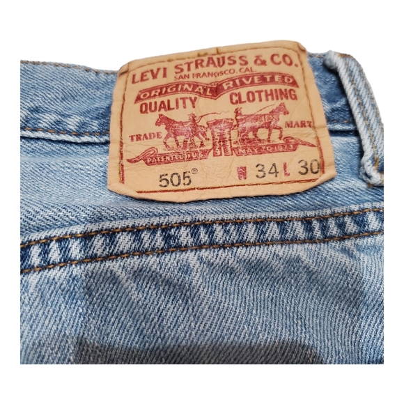 Levi's Other - Levis 505 Jeans Denim 34 x 29 Distressed vintage